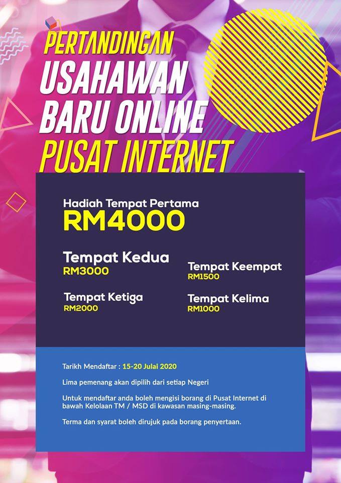 PERTANDINGAN USAHAWAN BARU ONLINE PUSAT INTERNET