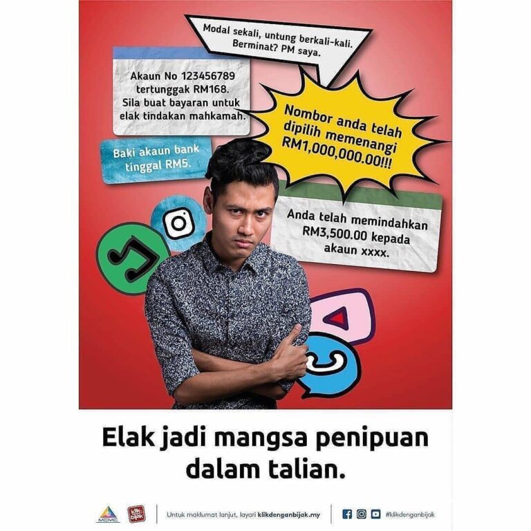 Elak Jadi Mangsa Penipuan dalam Talian